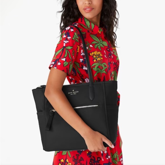 NWT, Kate Spade Black Nylon Chelsea Tote Bag! - Picture 2 of 9